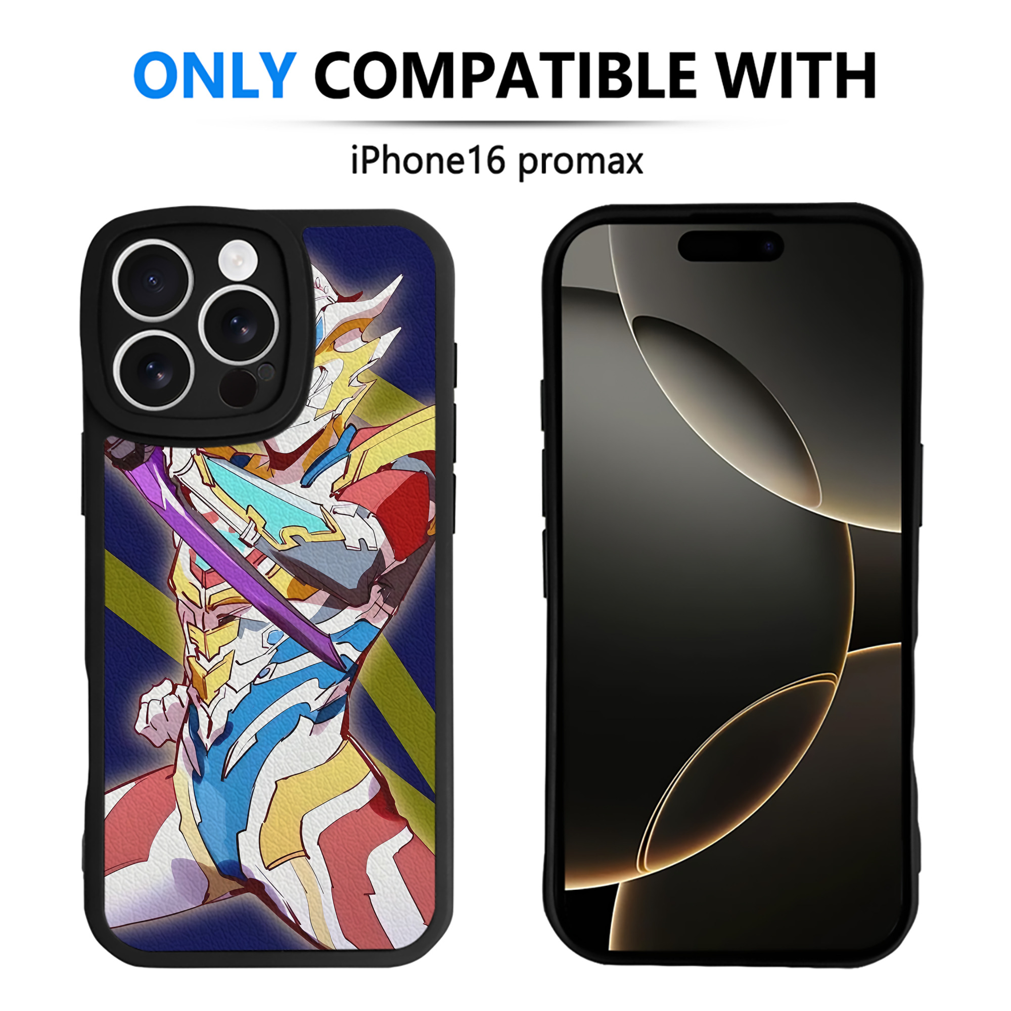 （画像用） ウルトラマン Ultraman 【iPhone 16シリーズ対応】シリコンスマホケース（レザー調） 材質：シリコン